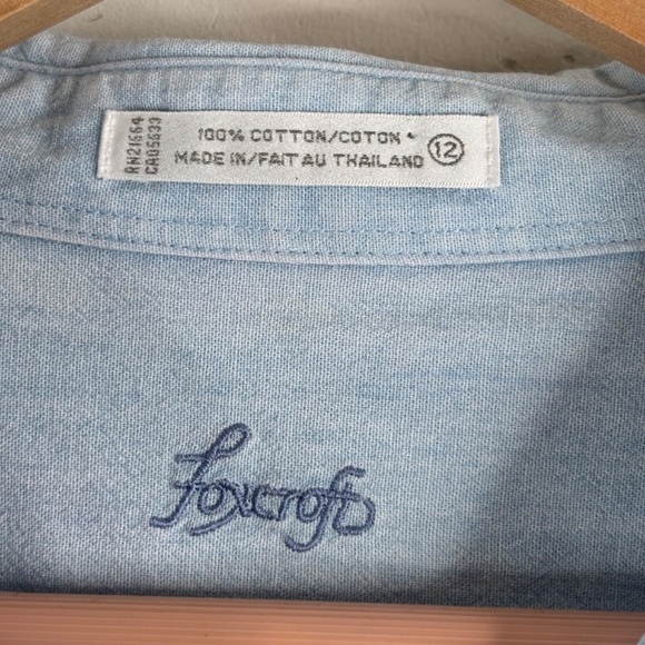 VTG 90s Embroidered Denim Christmas Cat Shirt 12 Holiday Festive Button Down - Picture 8 of 12